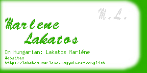 marlene lakatos business card